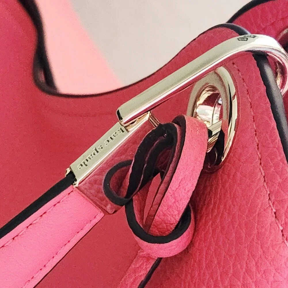 New Kate Spade NY Coral Leather Shoulder Bag Purse